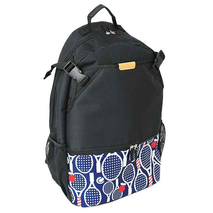 美品！HannaHARAチェック柄リュック・大テニスリュック バックパック ハンナフラ テニス バッグ HannaHula 軽量 撥水 大