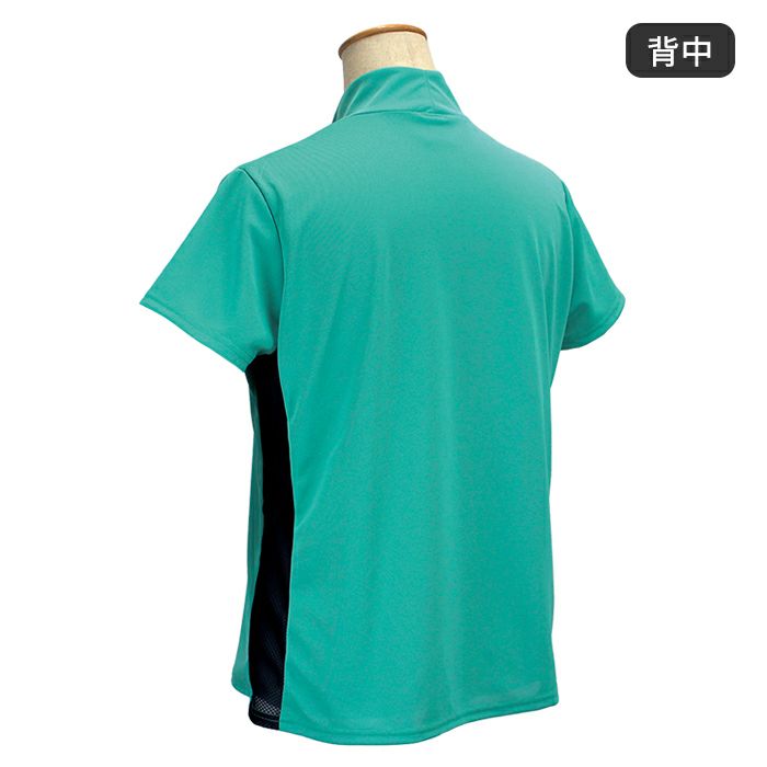 グラデーションデザイン ハイネックシャツ サイズ3 SALE】サイドメッシュ ハイネック シャツ Tシャツ 遮熱/ 25-058